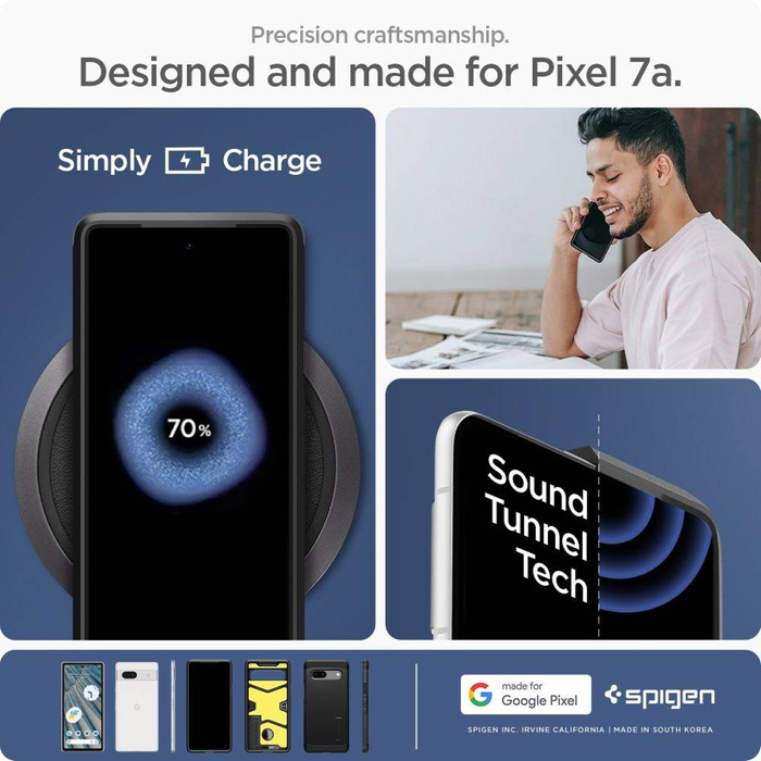 Etui Spigen Tough Armor Google Pixel 7A Black Case
