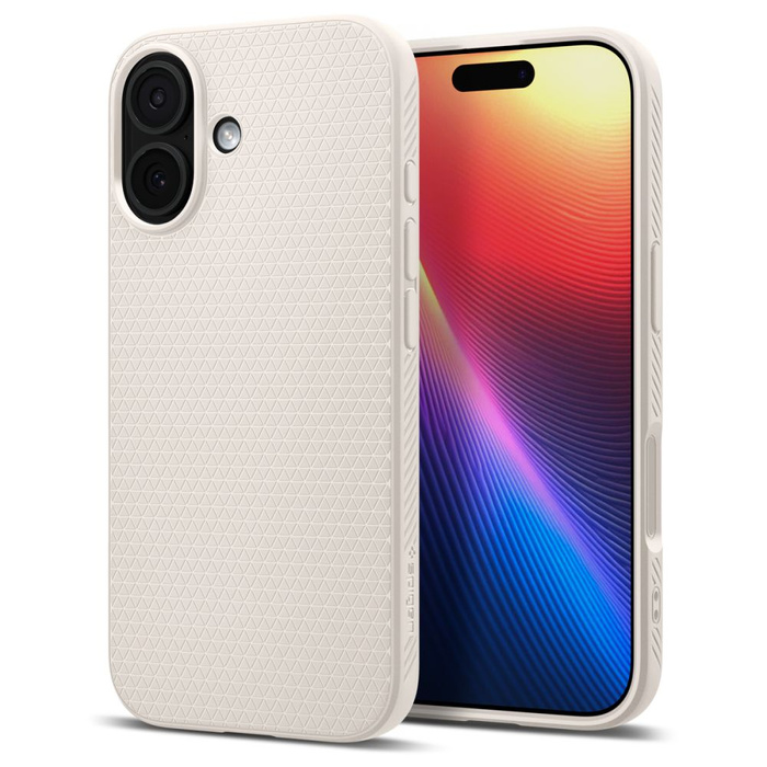 ETUI SPIGEN IPHONE 17 LIQUID AIR NATURAL TITANIUM