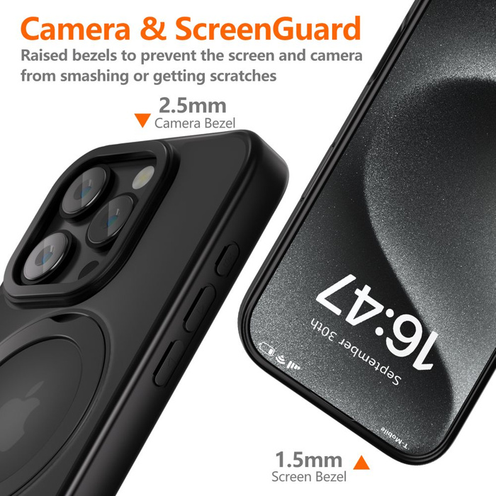 TECH-PROTECT MAGRING MAGSAFE IPHONE 15 PRO MATTE BLACK