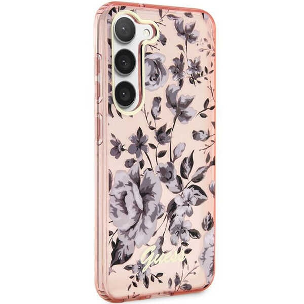 Etui Guess Guhcs23shcfwsp S23 S911 Różowy/pink Hardcase Flower Collection Case