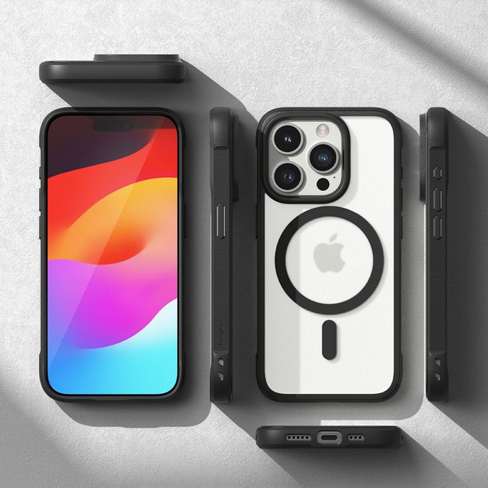 Etui Ringke Fusion Bold Magnetic Magsafe iPhone 15 Pro Max Matte Black Case