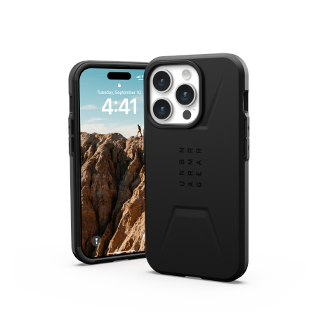 Etui UAG Civilian Magsafe - obudowa ochronna do iPhone 15 Pro kompatybilna z MagSafe (black) Case