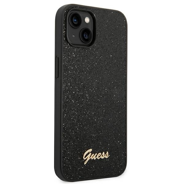 Etui GUESS Apple iPhone 14 Plus Glitter Script Czarny Hardcase