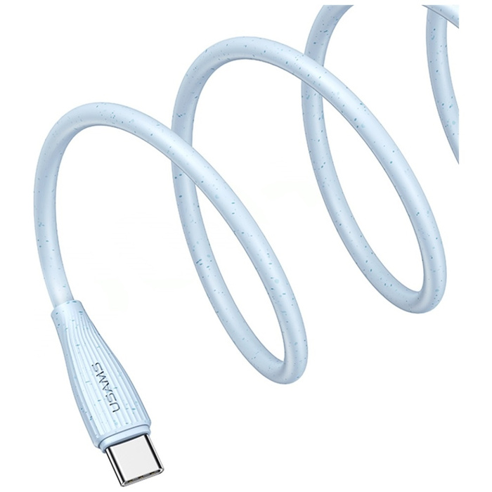 Kabel USAMS Green Series SJ714 18W 3A    USB-A do USB-C 1m różowy