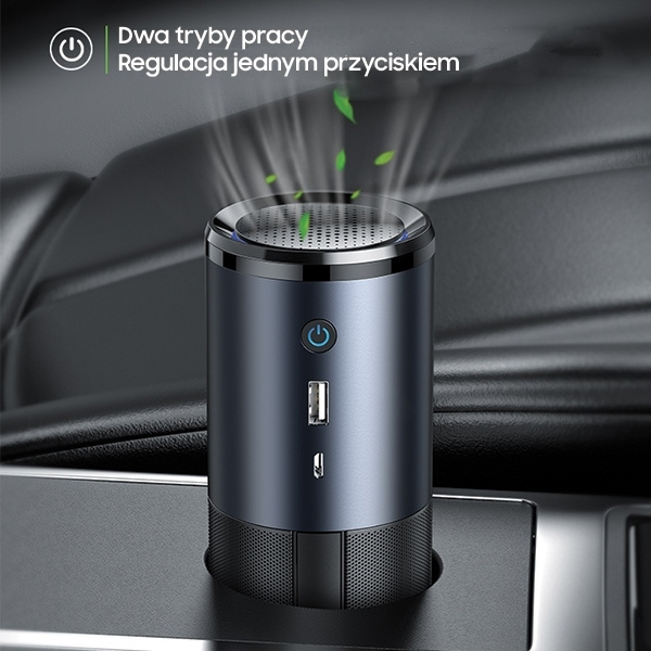 Przenośny Sterylizator Powietrza USAMS UV-C Czarny Szary