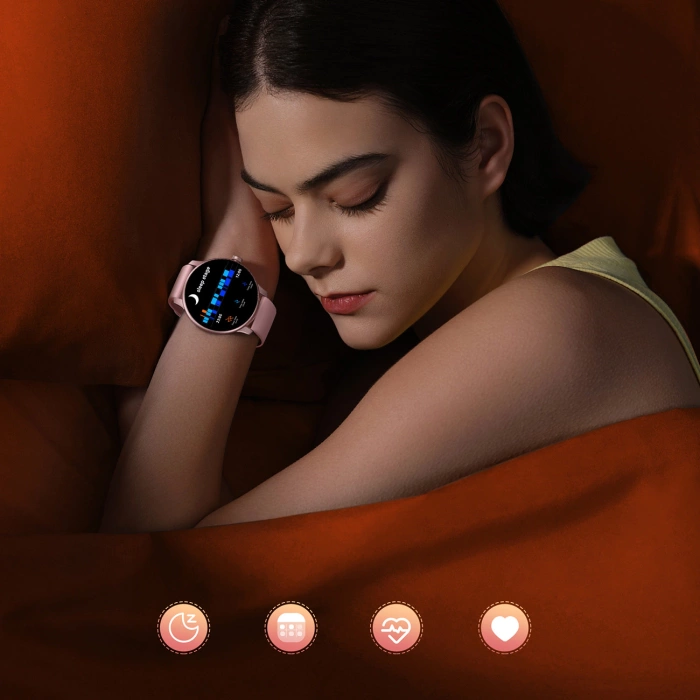 Smartwatch Joyroom Classis Series JR-FC1 z funkcją odbierania połączeń / ochroną IP68 - różowy