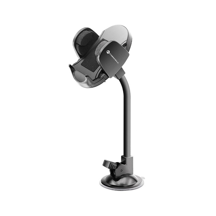 Uchwyt na telefon do samochodu uniwersalny Forcell F-Grip Oval 17 cm do szyby / deski / kratki czarny