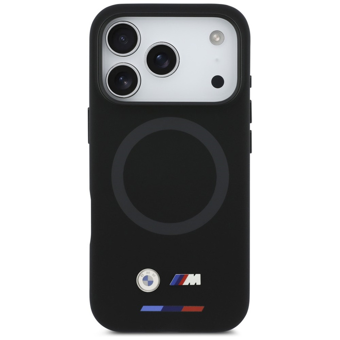 Etui BMW M Silicon Logo MagSafe do       iPhone 17 Pro czarny