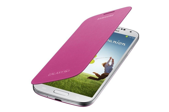Futerał SAMSUNG Galaxy S4 SIV I9500 I9505 Pokrowiec Flip Etui EF-FI950BGESTA Pink Różowy