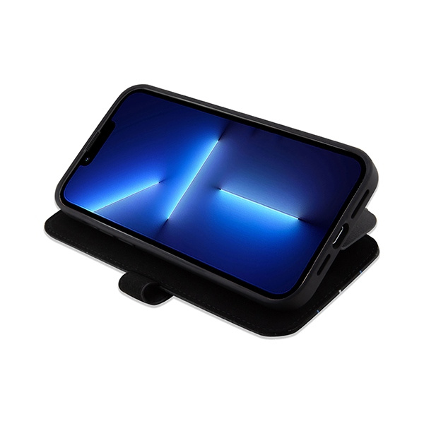 Etui Mercedes MEBKP15L8ROLK iPhone 15 Pro 6.1" czarny/black bookcase Leather Wave Patern Case