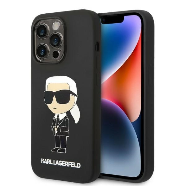 Etui KARL LAGERFELD Apple iPhone 14 Pro Max Silicone NFT Ikonik Magsafe Czarny Hardcase