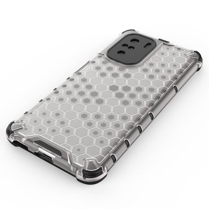Honeycomb etui pancerny pokrowiec z żelową ramką Xiaomi Redmi K40 Pro+ / K40 Pro / K40 / Poco F3 przezroczysty