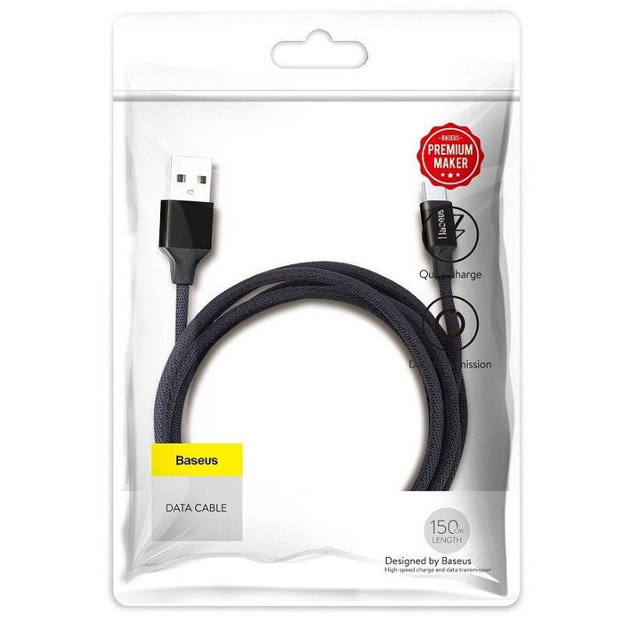 Kabel BASEUS Yiven Micro USB 150cm 2A czarny