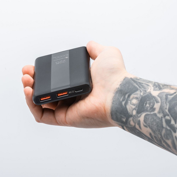 Powerbank Forcell F-Energy Energo P10K2 QC3.0 PD 3A 22,5W 10000 mAh czarny 0INT