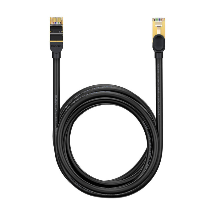 Baseus Speed Seven szybki kabel sieciowy RJ45 10Gbps 5m czarny (WKJS010501)