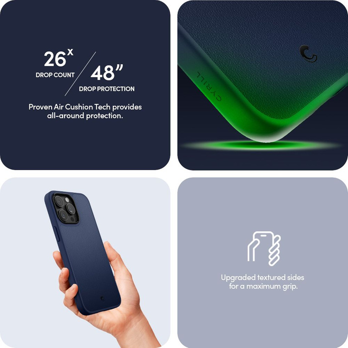 Etui iPhone 15 Pro Max Spigen Cyrill Kajuk Mag Magsafe Navy Case