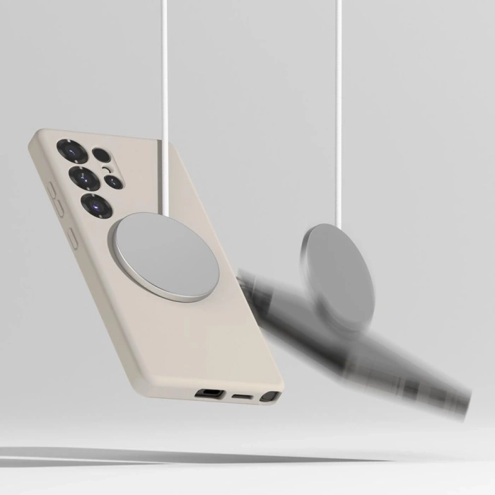 Etui RINGKE SILICONE MAGNETIC MAGSAFE GALAXY S25 ULTRA STONE