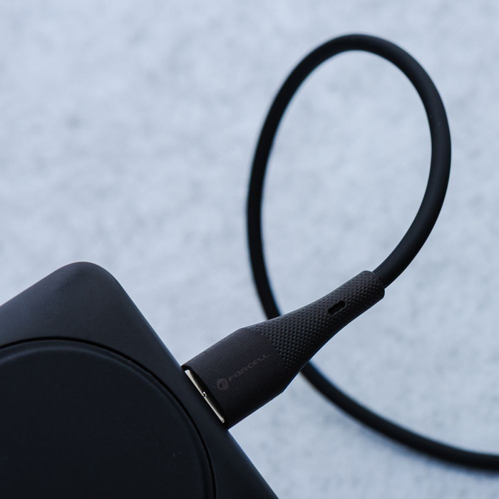 Kabel USB C do Lightning Forcell F-Energy PD 3A 27W Silicone 1 m C346 czarny