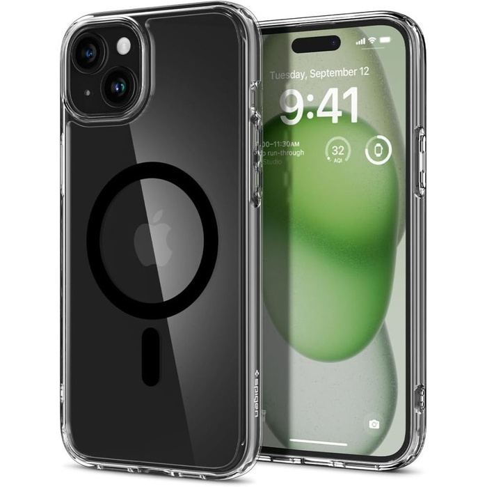 Etui Spigen Ultra Hybrid Mag Magsafe iPhone 15 Black Case
