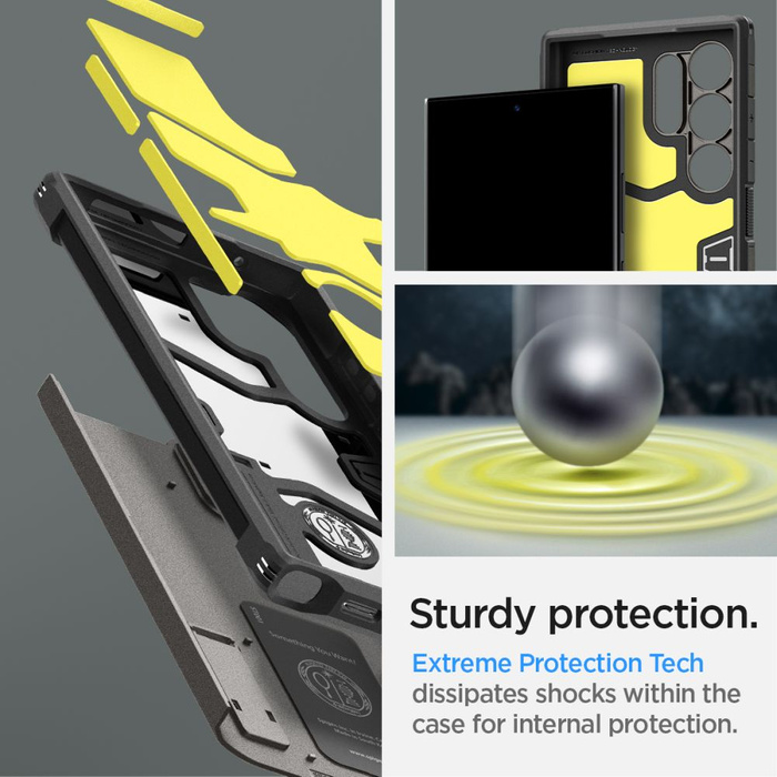 Etui Spigen Tough Armor Samsung Galaxy S24 Ultra Gunmetal Case