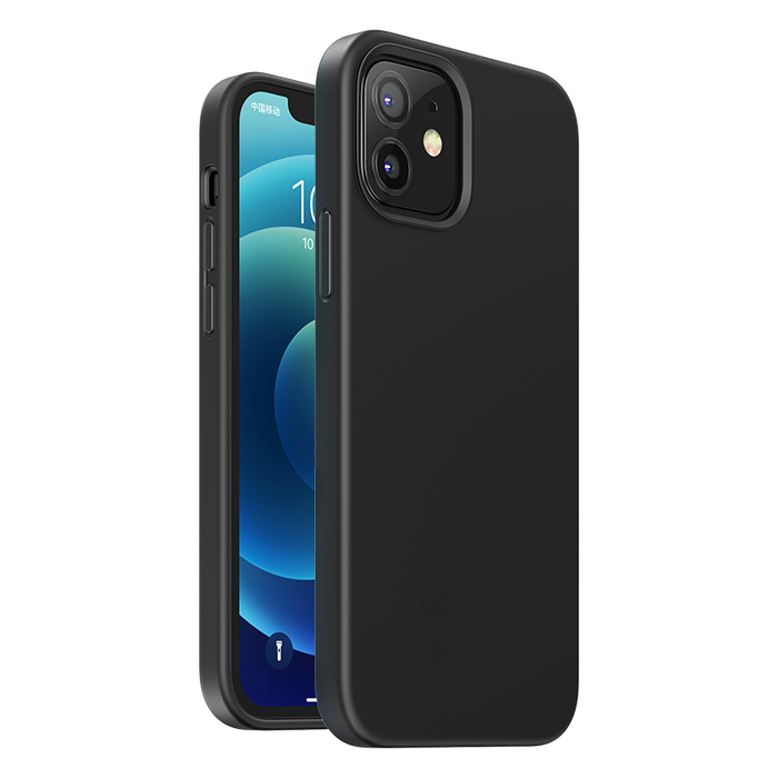 Ugreen Protective Silicone Case gumowe elastyczne silikonowe etui pokrowiec iPhone 12 mini czarny