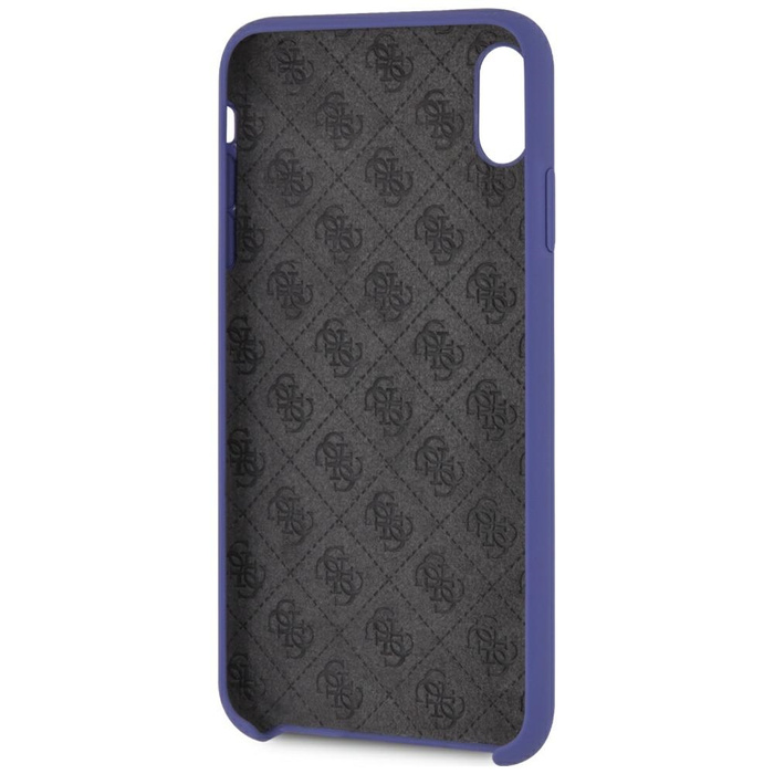 Etui GUESS Apple iPhone Xs Max Silicone Fioletowy Hardcase
