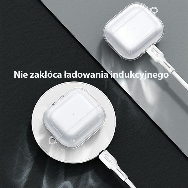 Etui USAMS Apple AirPods 3 Ochronne Bezbarwny Czarny Case