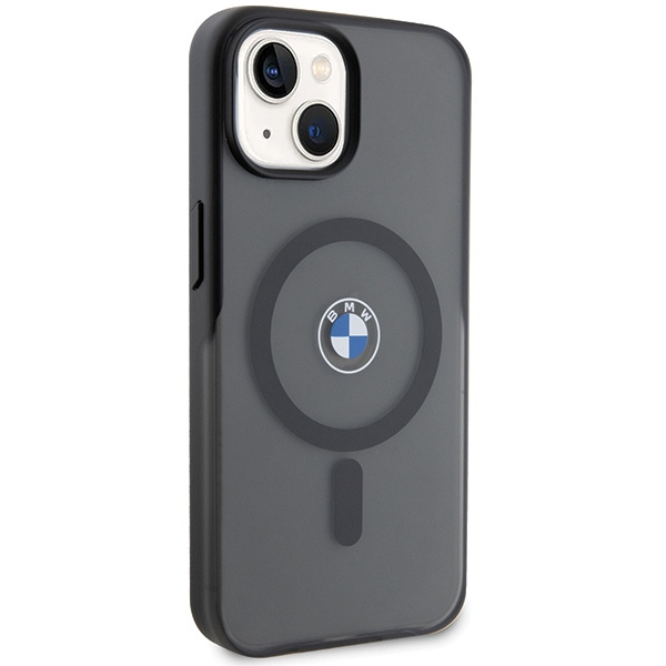 Etui BMW BMHMP15MDSLK iPhone 15 Plus / 14 Plus 6.7" czarny/black hardcase IML Signature MagSafe Case