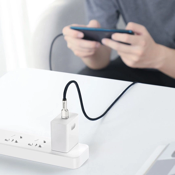 Kabel Baseus Cafule Series Metal Data USB-C / USB-C PD QC SCP 100W 5A 2 m - zielony