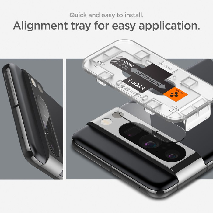 Osłona Aparatu Spigen Optik.tr ”ez Fit” Camera Protector 2-pack Google Pixel 8 Pro Crystal Clear