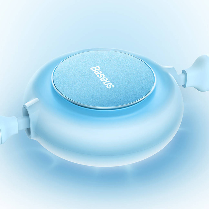 Baseus Bright Mirror 2 kabel przewód 3w1 USB Typ A - micro USB + Lightning + USB Typ C 3.5A 1.1m fioletowy (CAMJ010005)