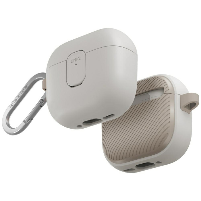 Etui UNIQ AirPods 4 Clyde Lock Case Beżowy