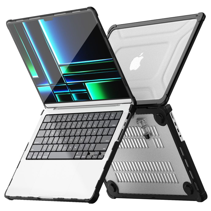 TECH-PROTECT SMARTSHELL PRO MACBOOK PRO 14 M1 / M2 / M3 / M4 / M5 2021-2025 BLACK/CLEAR