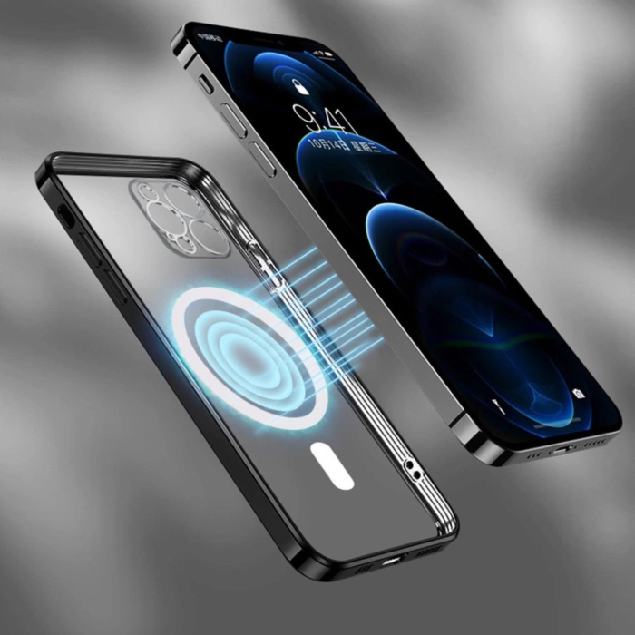 Etui Wozinsky Electroplated Magsafe na Samsung Galaxy S24 FE - różowe