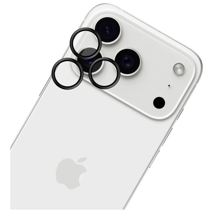 Ochrona na obiektyw aparatu 3MK iPhone 17 Pro /17 Pro Max HARDY Lens Protection Czarny