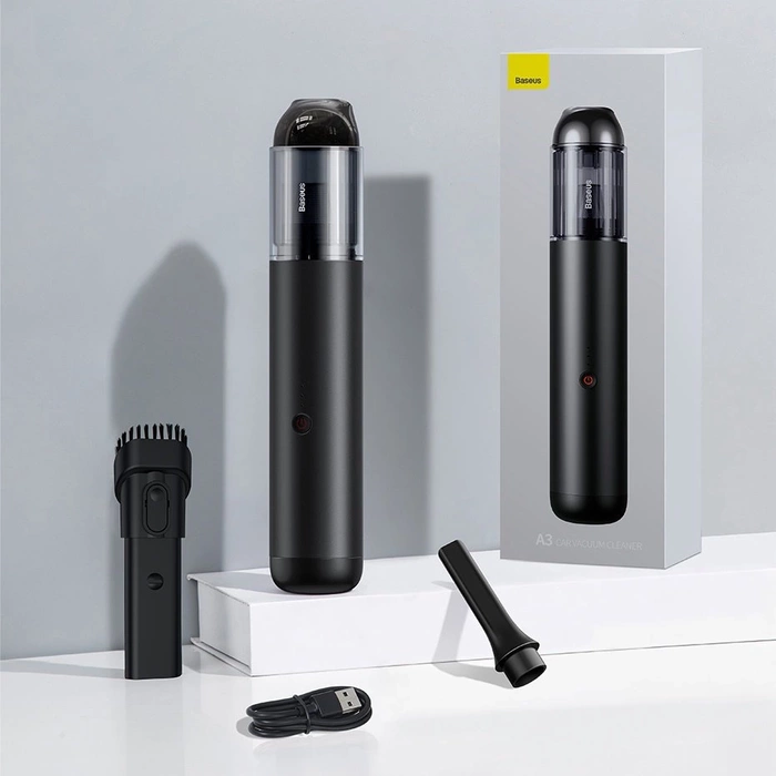 Baseus A3 bezprzewodowy odkurzacz samochodowy 135 W 15000 Pa czarny (CRXCQA3-0A)