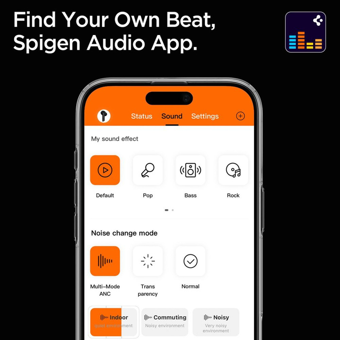 SŁUCHAWKI BEZPRZEWODOWE SPIGEN SA2402 ANC PRO IN-EAR EARPHONE CZARNE