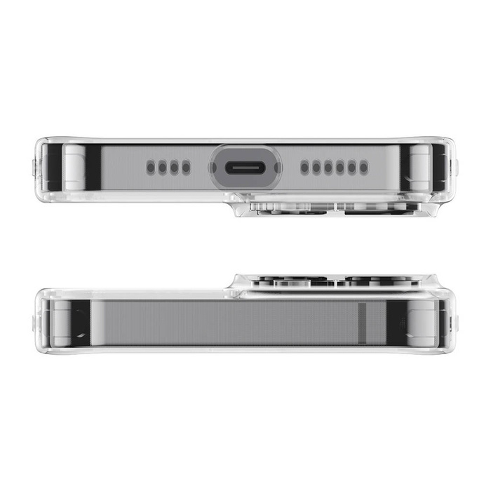 Etui Baseus Frosted Glass Case pokrowiec do iPhone 13 Pro sztywna obudowa z żelową ramką przezroczysty (ARWS000702)