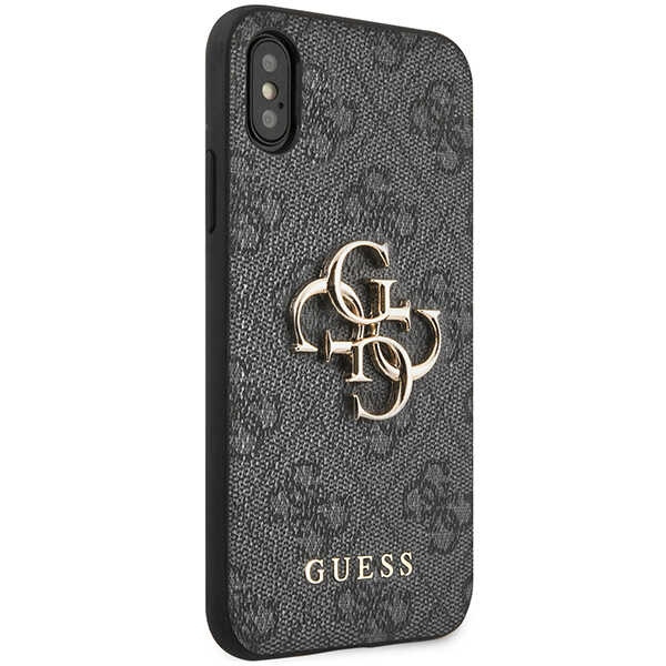 Etui Guess GUHCPX4GMGGR iPhone X/XS szary/grey hardcase 4G Big Metal Logo Case