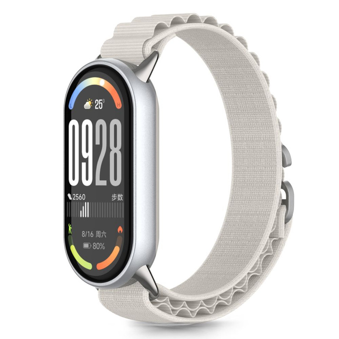 PASEK TECH-PROTECT XIAOMI SMART BAND 8 / 9 / 10 / NFC NYLON PRO BEŻOWY