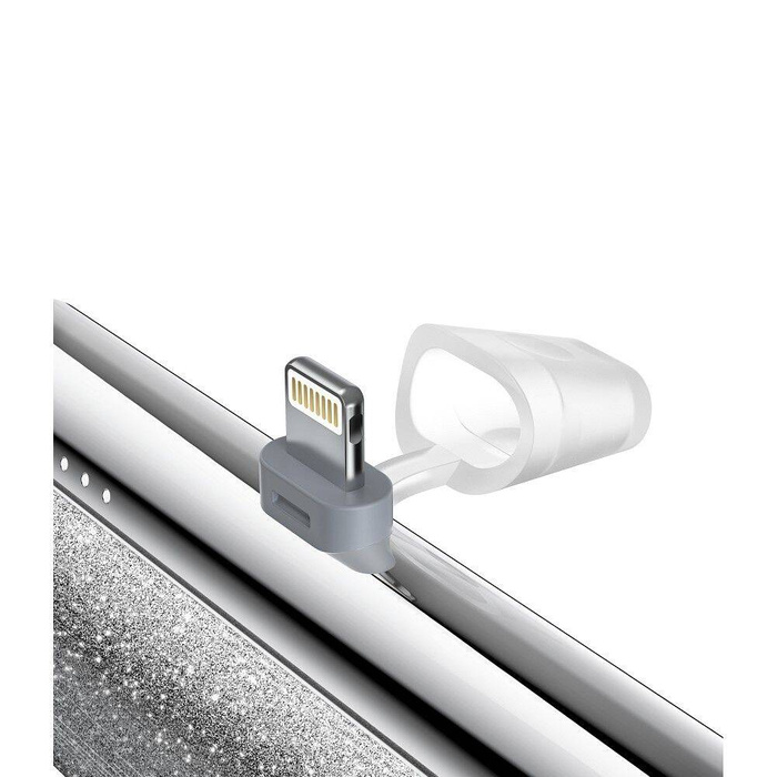 Powerbank Veger PlugOn (W0573) PD QC3.0 2,4A 12W 5000 mAh z wbudowanym złączem Typ C srebrny