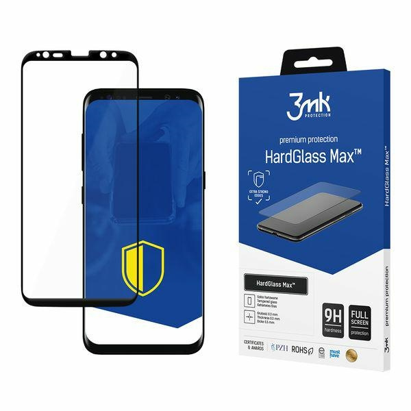 SZKŁO Hartowane 3MK Hardglass MAX 3D Galaxy S8 Black