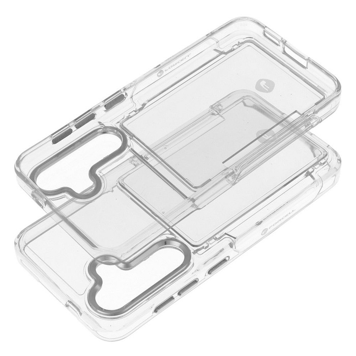 Etui na Samsung S24 PLUS Forcell F-Protect Crystal Pocket transparentne