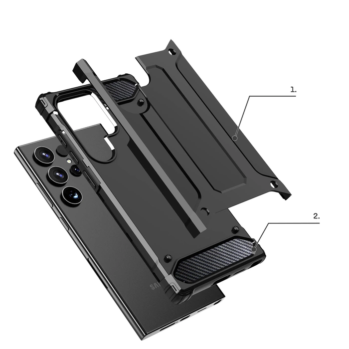 Etui Hybrid Armor Samsung Galaxy S24 Ultra Black Case