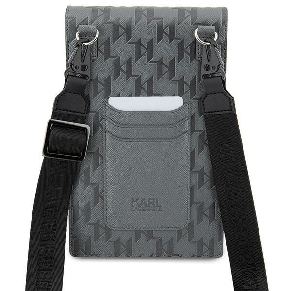 Karl Lagerfeld Torebka KLWBSAKHPCG srebrny/silver Saffiano Monogram Choupette