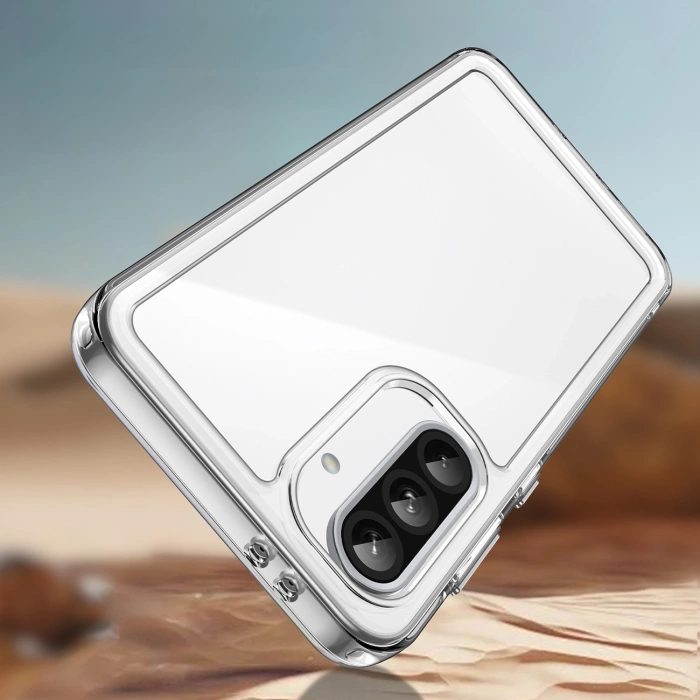 Etui Outer Space Case do Samsung Galaxy A56 pokrowiec z elastyczną ramką - przezroczyste