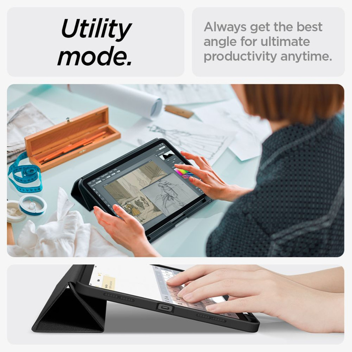 Etui Spigen Urban Fit iPad Air 10.9 4 / 5 / 2020-2022 / 6 7 / 2024-2025 Black Case