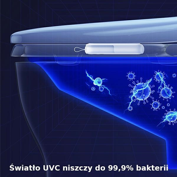 Lampa Do Dezynfekcji Toalety USAMS UV-C Ręczna Sterylizator Biały