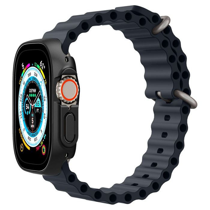 Etui Spigen Thin Fit 360 Apple Watch Ultra 49mm Ultra 2 Czarne