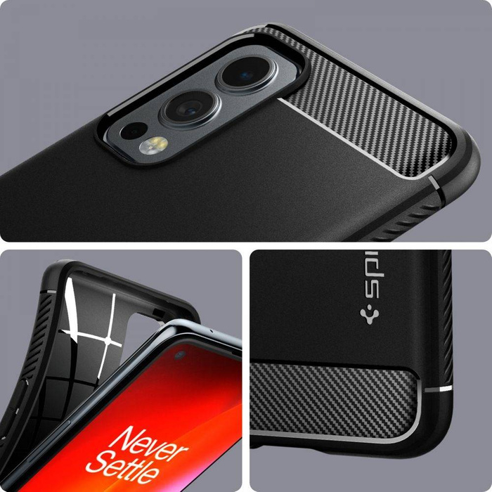 SPIGEN Rugged Armor Oneplus Nord 2 5G Etui Matte Black